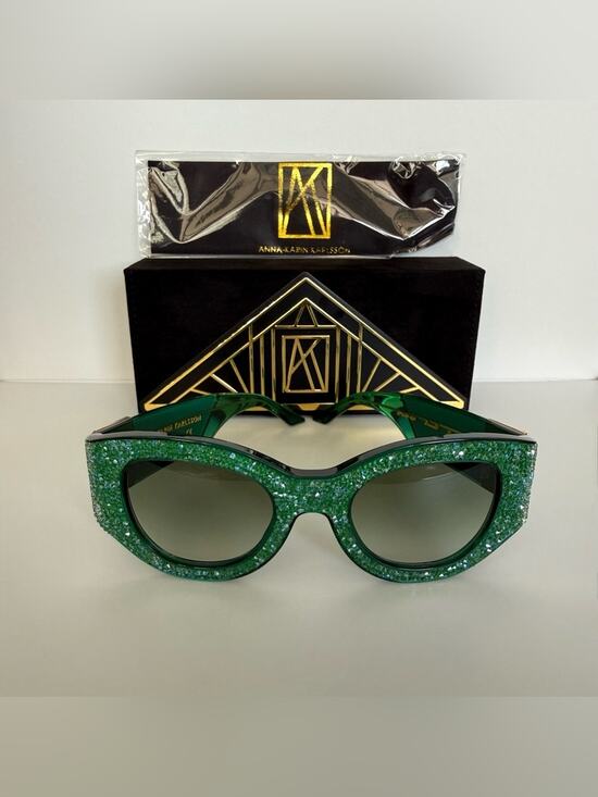 Anna-Karin Karlsson Other - NEW!!! Anna-Karin Karlsson women emerald sunglasses limited edition Retail 1750